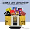 2026 Upgraded All-in-One Automatic Card Shuffler and Dealer,Versatile Card Games,Programmable Card Dealer,Card Shuffler 2 Deck,360 Rotation,Ultra Quiet,Rechargeable,12 Players (White&Black+8 Remotes) view 3