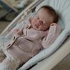 Anano 20" Lifelike Full Body Silicone Reborn Baby Girl Doll with Real Hair and Clothes, Realistic Baby Newborn Girl Full Silicone Babies Soft Body Real Life Baby Reborn Dolls for Kids 3+ Gift view 1