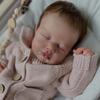Anano 20" Lifelike Full Body Silicone Reborn Baby Girl Doll with Real Hair and Clothes, Realistic Baby Newborn Girl Full Silicone Babies Soft Body Real Life Baby Reborn Dolls for Kids 3+ Gift view 2