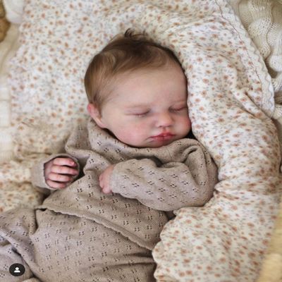 Anano 20 Reborn Baby Dolls Silicone Full Body Boy with Blood Vessels, Realistic Baby Full Silicone Babies Lifelike Reborn Dolls for Kids & Collectors