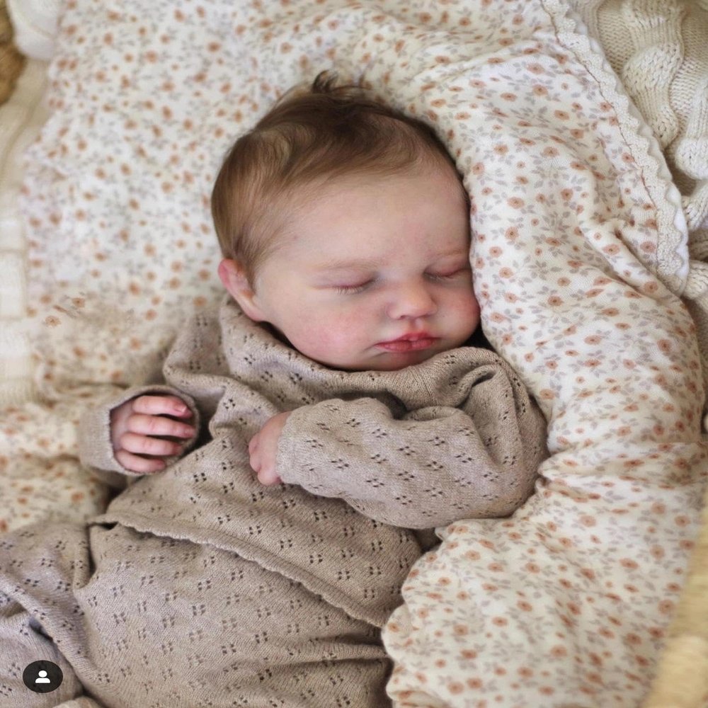 Anano 20 Reborn Baby Dolls Silicone Full Body Boy with Blood Vessels, Realistic Baby Full Silicone Babies Lifelike Reborn Dolls for Kids & Collectors