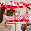 12Pcs Valentines Day Decorations Honeycomb Centerpieces, Pink Heart Cupid Valentines Centerpieces for Tables, 3D Double Sides Valentine's Table Decorations for Home Office Wedding Anniversary view 2