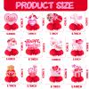 12Pcs Valentines Day Decorations Honeycomb Centerpieces, Pink Heart Cupid Valentines Centerpieces for Tables, 3D Double Sides Valentine's Table Decorations for Home Office Wedding Anniversary view 3