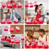 12Pcs Valentines Day Decorations Honeycomb Centerpieces, Pink Heart Cupid Valentines Centerpieces for Tables, 3D Double Sides Valentine's Table Decorations for Home Office Wedding Anniversary view 4