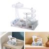 Estink Art Perpetual Motion Machine, Non Stop Rolling Ball Toy with Stable Electromagnetic Drive, Science Physics Gadget for Home Office Desktop Decoration (Transparent) view 4