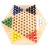 Fdit Wooden Chinese Checkers Set Safe and Addictive Game for Children and Adults for Travel Room and Active Rubber Wood view 2