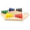 Fdit Wooden Chinese Checkers Set Safe and Addictive Game for Children and Adults for Travel Room and Active Rubber Wood view 3