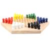 Fdit Wooden Chinese Checkers Set Safe and Addictive Game for Children and Adults for Travel Room and Active Rubber Wood view 4
