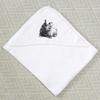 Azeeda 'Christmas Highland Cow ' Baby Hooded Towel (HT00039447) view 3