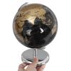 ERINGOGO Black Gold English Tellurion Globe Desktop Decor for Office Home Study Abs Metal Craft with Stable Base Educational World Map Ornament for Tabletop and Office Desk Display view 3