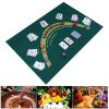 Poker Table Top | Anti-Slip Card Game Tabletop Layout Mat | Foldable Poker Table Top,for Family Night Gathering Party Holiday view 4