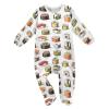 XDKDZIS Hand Drawn Sushi Rolls Cute Baby Sleep Play Pjs Footie Cotton One-piece Zip Front Romper Jumpsuit Pajamas 3-24M view 1