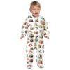 XDKDZIS Hand Drawn Sushi Rolls Cute Baby Sleep Play Pjs Footie Cotton One-piece Zip Front Romper Jumpsuit Pajamas 3-24M view 3