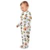 XDKDZIS Hand Drawn Sushi Rolls Cute Baby Sleep Play Pjs Footie Cotton One-piece Zip Front Romper Jumpsuit Pajamas 3-24M view 4
