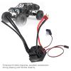 120A ESC Electronic Speed Controller, Brushless Waterproof ESC for 1/8 1/10 RC Car, High Performance 120A Brushless ESC with Cooling Fan, Programmable ESC for RC with view 4