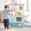 INFANS Ice Cream Cart Grocery Store Marketplace Toy, Market Stand Shop Pretend Play Set with Universal Wheel Food Scale Cash Register Beverage Rack Accessories Gift for Ages 3+ view 2