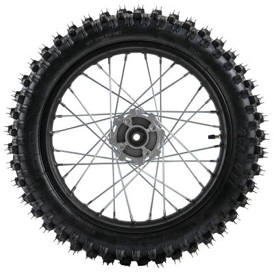 16 Inch 90/100-16 Rear Wheel Tire & Rim Assembly for Coolster TTR125 CRF125 KLX125 SSR Apollo Dirt Bike