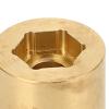 4 Pcs Brass Wheel Hex Hub Adapter, RC Car Crawler Widen Adapter, 12mm Hex Hub for 1/10 RC Crawler 1.9 2.2in VP Wheels Rims, Compatible with Axial SCX10 Capra TRX6 VS4 10 (22mm) view 4