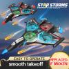 Sleevesword RC PlaneFoam Airplane Toy Drone Remote Airplane Foam Airplanes for Kids Airplanes for Kids Remote Control Helicopter for Boys 8-12360Flip Fighter Jet with Light(RED) view 2
