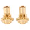 Brass Rear Axle Portal Housing Cover Set, Durable Outer Portal Housing for RC Car, Heavy Brass Drive Housing Set with Gear Cover, Upgrade Crawler Portal Housing for Redcat view 1