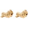 Brass Rear Axle Portal Housing Cover Set, Durable Outer Portal Housing for RC Car, Heavy Brass Drive Housing Set with Gear Cover, Upgrade Crawler Portal Housing for Redcat view 3