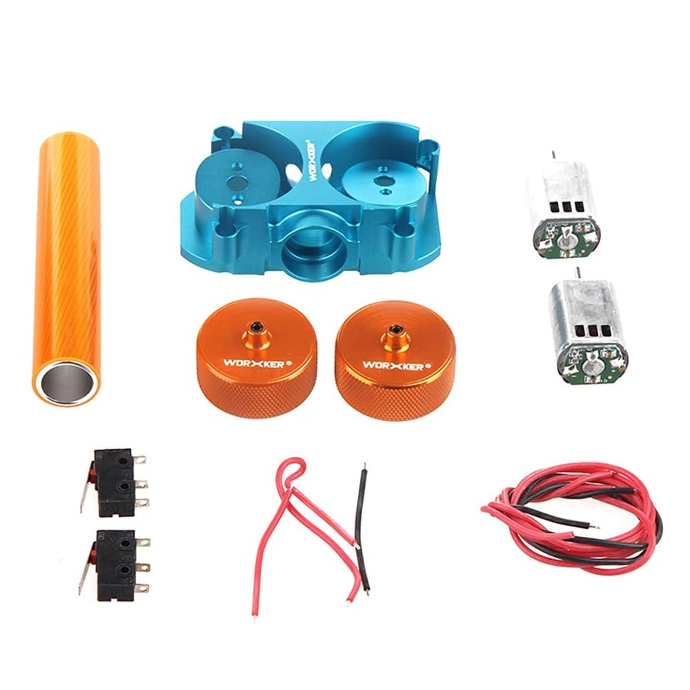 Modified Flywheel Update Kits for nerf n-Strike Elite stryfe/rapidstrike CS-18/Infinus (Diamond Pattern) - Orange