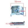 56mm Piston Kit With Ring Pin Clip For GX100 Engine Motor Rammer Tamper Replacement For Part Number GX100 view 2