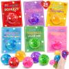 24 Pack Valentines Day Cards for Kids School, Valentines Day Cards with Squeeze Balls Toys for Kids Classroom Exchange, Valentines Day Gifts Squeeze Toys Bulk for Classroom Prizes Party Favors view 1