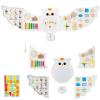 Costzon Owl Activity Wall Busy Board Panels, 11-in-1 Toddler Learning Activity Center, Wooden Montessori Sensory Toy, Educational Gift for Boys Girls 3+ Years, Ideal for Playroom, Daycare, Nursery view 1