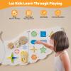 Costzon Owl Activity Wall Busy Board Panels, 11-in-1 Toddler Learning Activity Center, Wooden Montessori Sensory Toy, Educational Gift for Boys Girls 3+ Years, Ideal for Playroom, Daycare, Nursery view 3