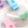 5Pcs Retractable Erasers, Cute Sliding Retractable Pencil Erasers with Heart Design for School, Office and Home view 4