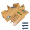 JTLB Skate Park Kit Ramp Parts for Finger Skateboard Durable Parks Training Props Made of ABS Material Suitable for Kids 3 Years Old and Above (2) view 1