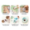 Asixxsix Wooden Coffee Maker Toy, Kids Kitchen Set with 28 Pcs Accessories, Safe Paint Educational Girls Ages 3 4 5 6 Years, Wooden Coffee Play Set view 3