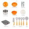 ToysCentral Basics 57pcs Kids Cooking Set Kitchen Toys Role Playing Chef Kit with Storage Cooking Playset for Kids view 4