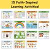 Bible Busy Book for Toddlers Ages 3 and Up - Montessori Sensory Toys Busy Board Homeschool Preschool Learning Activities - Gifts for 3 Year Old Boys - 4 Year Old Girls Birthday Gifts Easter Baptism view 2