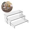 Ywmsfl Versatile Collectible Figurine Holder Acrylics Clear Display Stand For Cupcake Easy To Assemble Character Models Rack Home Decoration Collectible Shelf view 2