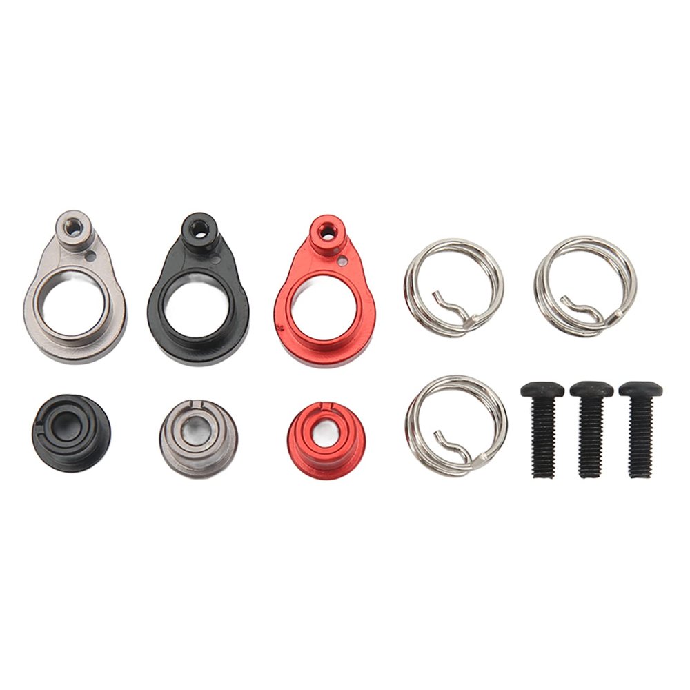 Buffer Servo Arm, RC Servo Arm 25T, Aluminium Alloy Steering Arm for Climbing Car, Lightweight Metal Steering Arm with High Strength and Stable Performance, Includes 3 Springs and
