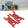 2PCS RC Front Lower Suspension Arm Aluminum Alloy, Replacement for LOSI 1/10 22S 2WD No Prep Drag Car, High Strength RC Vehicle Suspension Arms with Screws and Aluminum Columns, (Red) view 2