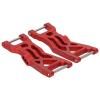 2PCS RC Front Lower Suspension Arm Aluminum Alloy, Replacement for LOSI 1/10 22S 2WD No Prep Drag Car, High Strength RC Vehicle Suspension Arms with Screws and Aluminum Columns, (Red) view 3