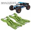2Pcs RC Front Lower Suspension Arm Aluminum Alloy, Replacement for LOSI 1/10 22S 2WD No Prep Drag Car, Durable RC Car Suspension Arms with Screws and Aluminum Columns, Upgrade (Green) view 3