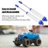 2 Pcs RC Shocks Absorber for TRAXXAS UDR, Metal Non Spring Rear Struts Damper, High Performance Shock Absorbers with Excellent Damping Effect, Lightweight Aluminum Alloy Design (Dark Blue) view 2