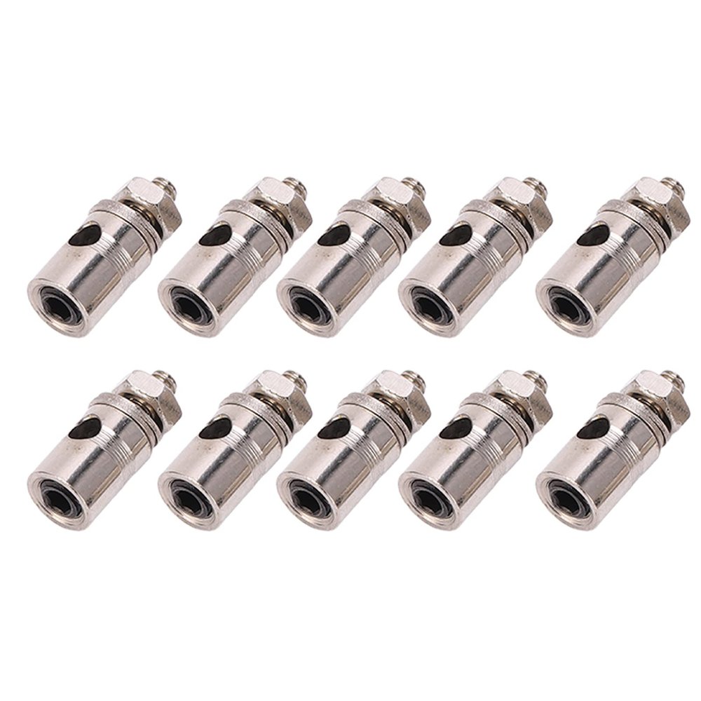 CHICIRIS Sturdy D1.8mm RC Push Rod Connectors, 10pcs Stainless Steel Linkage Stoppers for Precise Adjustment, Suitable for 1.5mm - 1.8mm Pushrods