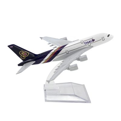ZFQSEXTWT 1 400 for Thai Airways Thai Airbus A380 16cm Aircraft Model Kids Gift Collection Toy Car Hobby Playgame Kit