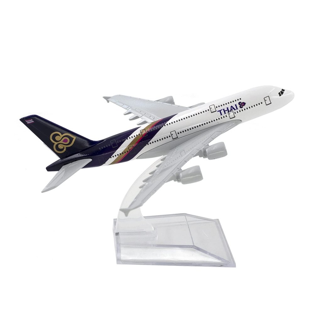 ZFQSEXTWT 1 400 for Thai Airways Thai Airbus A380 16cm Aircraft Model Kids Gift Collection Toy Car Hobby Playgame Kit