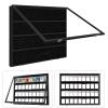 36 Slot Sports Card Display Frame for Collectors Lockable Acrylic Baseball Basketball Football Hockey Cards Holder Card Display Case view 2