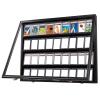 36 Slot Sports Card Display Frame for Collectors Lockable Acrylic Baseball Basketball Football Hockey Cards Holder Card Display Case view 3