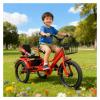SRNSAEB 3-11 Years 3 Wheel Bike with Child Seat 14" 16" 18" 20", Three Wheel Cruiser Bike Two Seater Tricycle with Adjustable Height Seats & Handle, Sturdy Bicycle Trikes(Red,20in) view 1