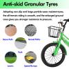 SRNSAEB 3-11 Years 3 Wheel Bike with Child Seat 14" 16" 18" 20", Three Wheel Cruiser Bike Two Seater Tricycle with Adjustable Height Seats & Handle, Sturdy Bicycle Trikes(Red,20in) view 4