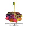 3D Printed Expanded Sensory Fidget Star, Stress Anxiety Relief Expanded Star Sensory Toy with Handle Whirling Spiral Expandable Star Decompression Toy B view 2