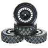 12mm Hex Rally Tires RC Racing On Road Tyre Wheel for Tam-iya TT01 TT02 XV01 TA06 HPI WR8 HSP 1/10 1/12 1/14 RC Car Accessories(Black) view 1